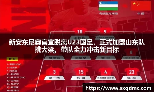 新安东尼奥官宣脱离U23国足，正式加盟山东队挑大梁，带队全力冲击新目标